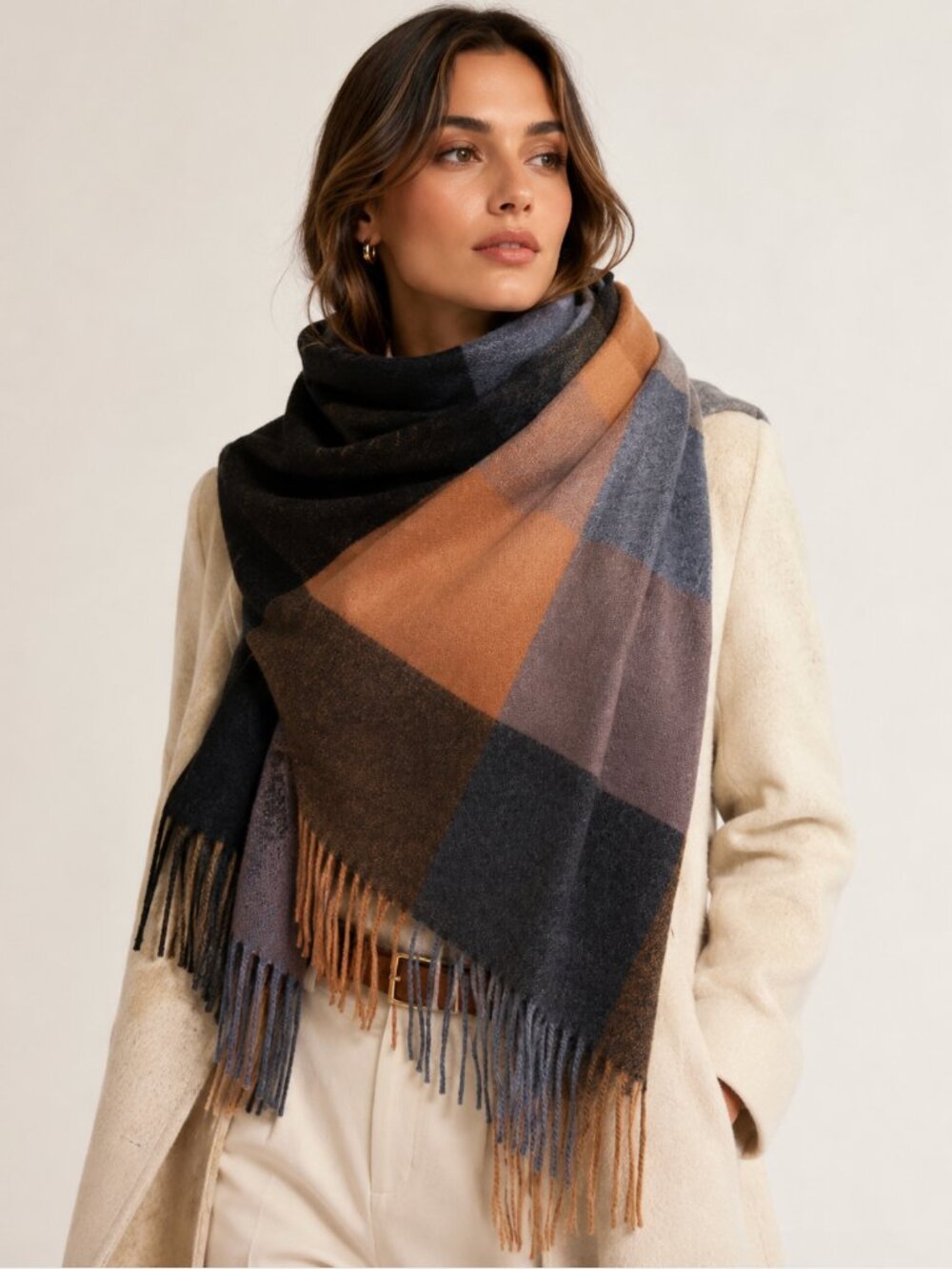 NWT Multi-Color Fringe Scarf - Picture 2 of 3